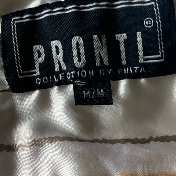 Vintage Shirt Collared Button Down Short Sleeve w/Horizontal Stripes Sz M - Picture 5 of 8